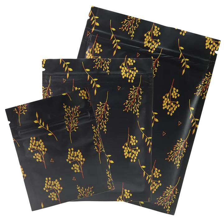 BORSE CON CERNIERA MYLAR IN ALLUMINIO STAMPATE FLOREALI PER VENDITA AL DETTAGLIO/CONFEZIONE REGALO 100 PZ - Foto 16 di 39