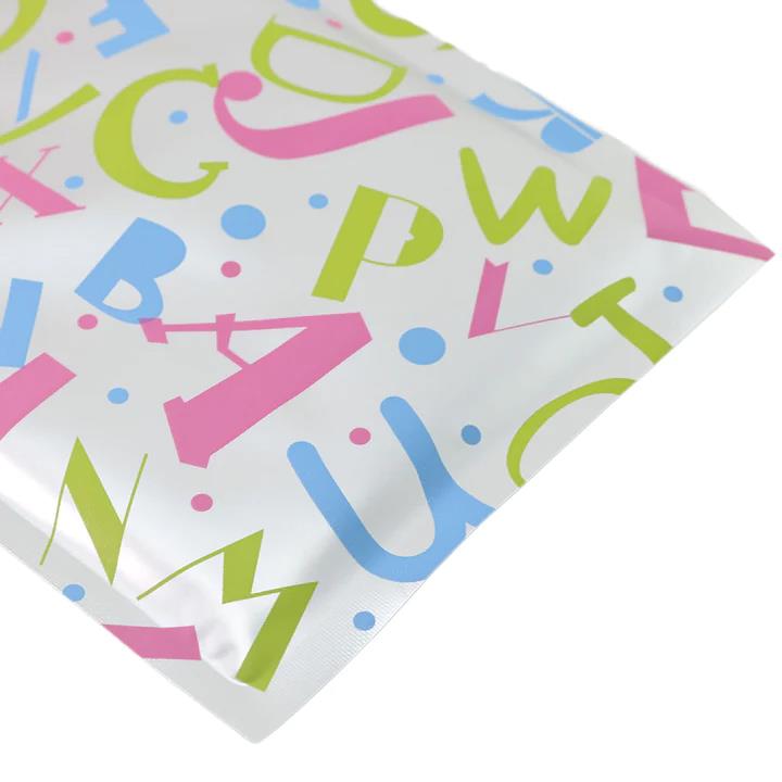 BORSE CON CERNIERA MYLAR IN ALLUMINIO STAMPATE FLOREALI PER VENDITA AL DETTAGLIO/CONFEZIONE REGALO 100 PZ - Foto 24 di 39
