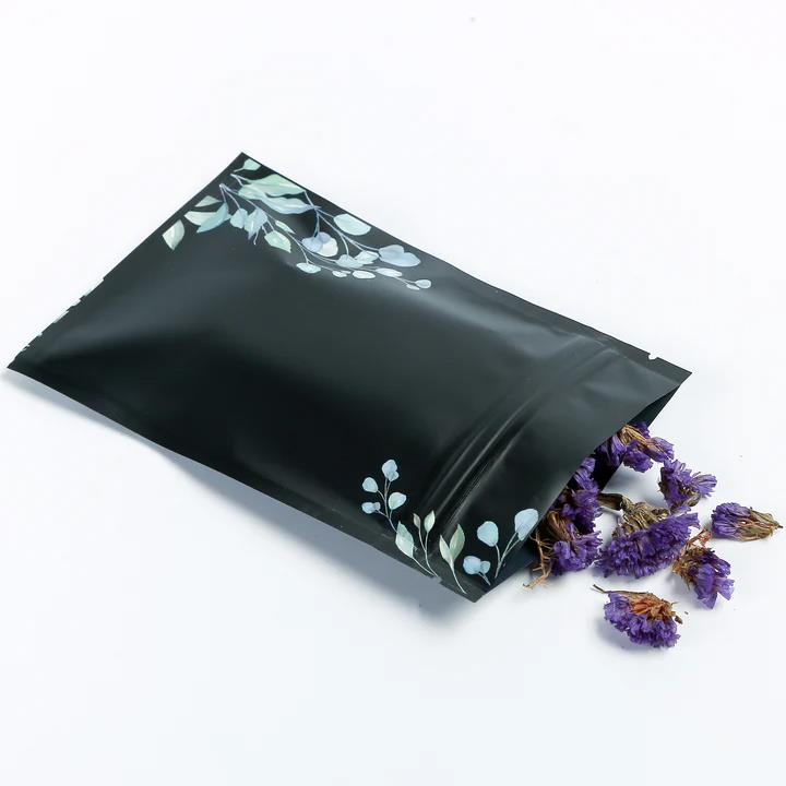 BORSE CON CERNIERA MYLAR IN ALLUMINIO STAMPATE FLOREALI PER VENDITA AL DETTAGLIO/CONFEZIONE REGALO 100 PZ - Foto 9 di 39