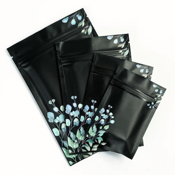 BORSE CON CERNIERA MYLAR IN ALLUMINIO STAMPATE FLOREALI PER VENDITA AL DETTAGLIO/CONFEZIONE REGALO 100 PZ - Foto 12 di 39