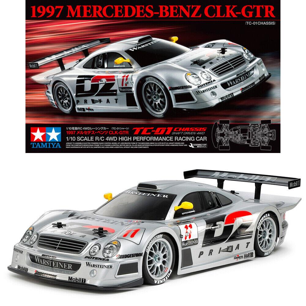 ホビーラジコン 1997 MERCEDES-BENZ CLK-GTR 1/10 Tamiya 1997 Mercedes-Benz CLK-GTR 1/10 4WD Electric Touring