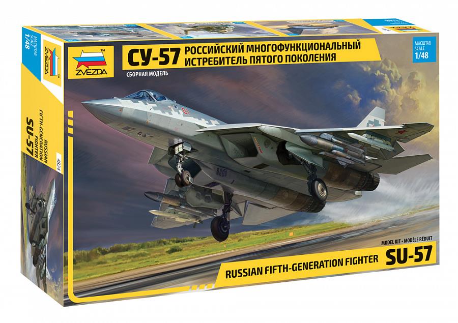 ZVEZDA 4824 Sukhoi SU-57 Russian 5th Gen. FighterPlastic Model