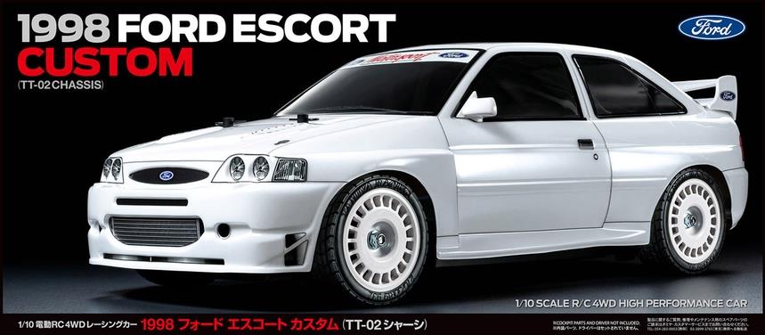 Tamiya 58691 Ford Escort Cosworth 1998 (TT-02) 1:10 RC Assembly