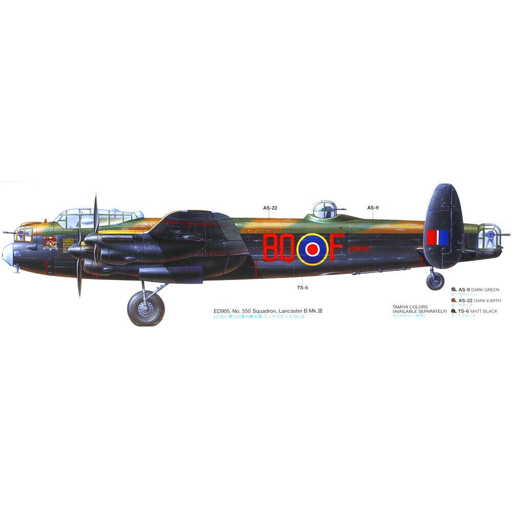 Tamiya 61112 Avro Lancaster Bomber B Mk.I/III Model Kit WW2
