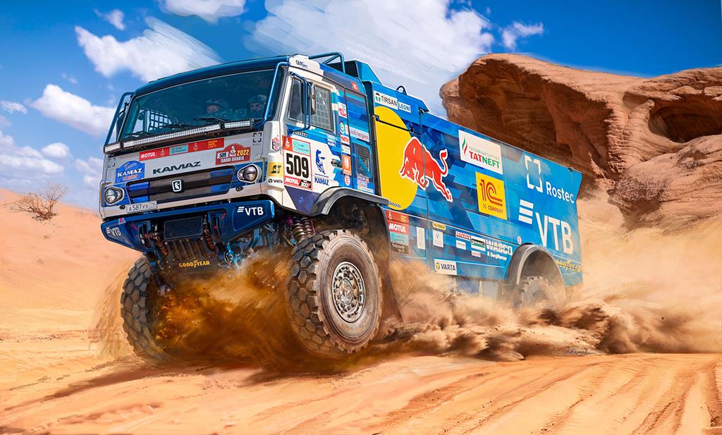 Zvezda Z3657 KAMAZ-43509 Rallye Truck 1:35 Scale Truck Kit