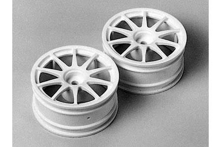 Tamiya 50732 10-Spoke One-Piece Wheels (1 Pair) (TT01/TT02/TL01