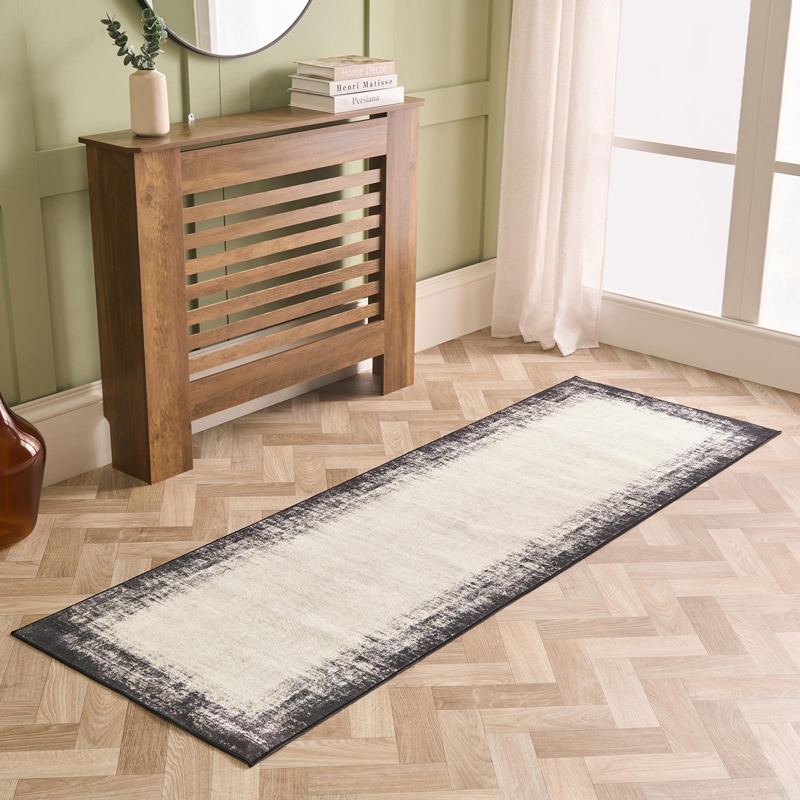 OHS Abstract Washable Rug Non Slip Soft Luxury Floor Carpet Hallway Runner