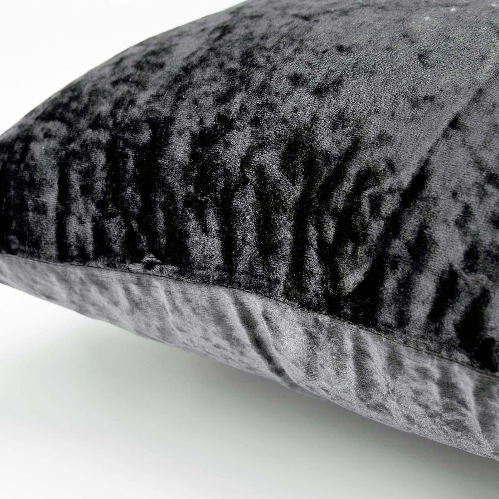 Sienna Cushion Covers Crushed Velvet Luxury Pack of Filled Insert Pad, 45 x 45cm