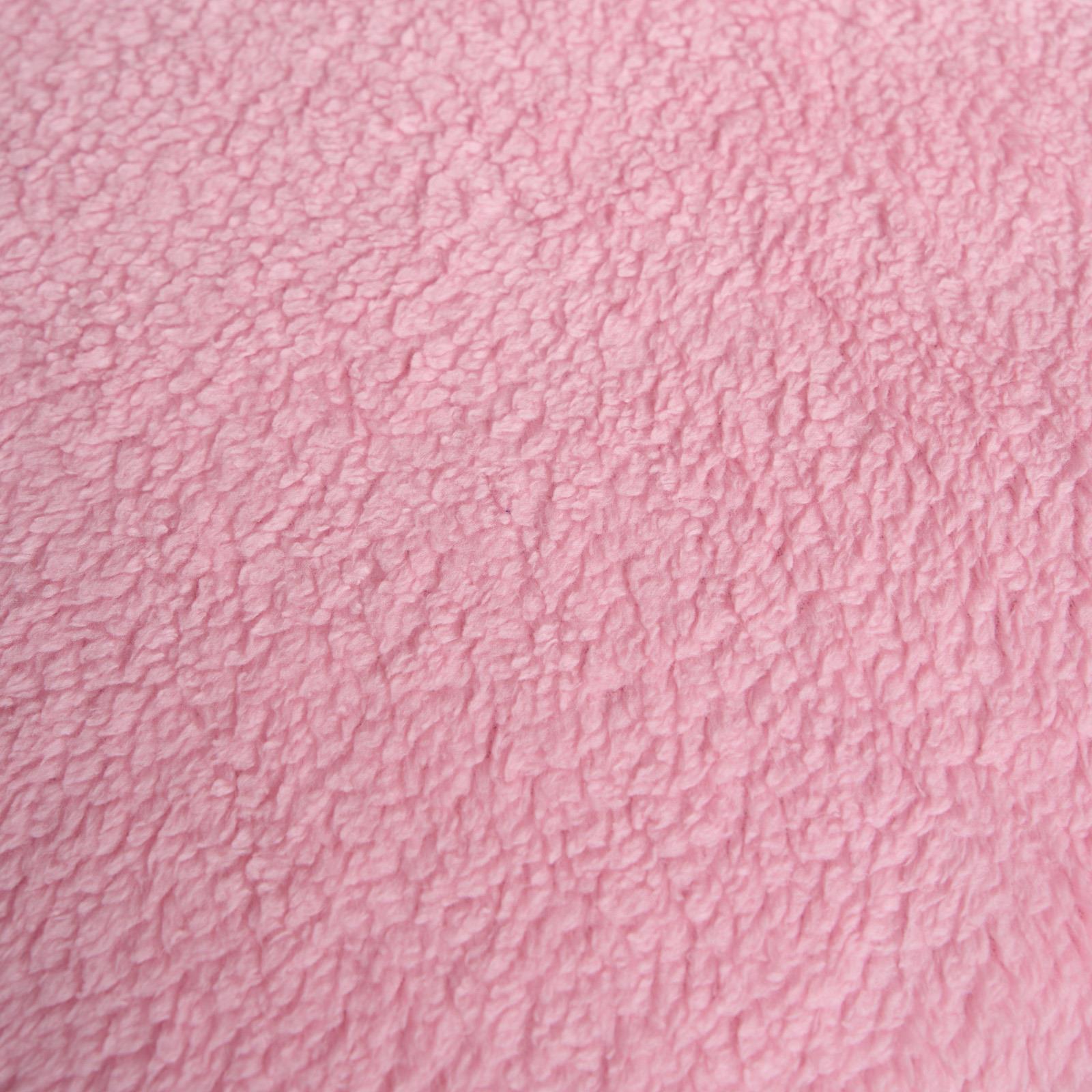 OHS Reversible Teddy Fleece Duvet Cover with Pillowcase Bedding Set Grey