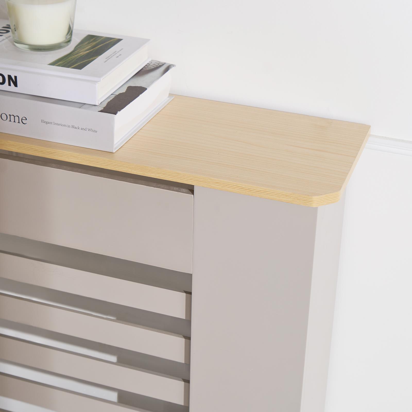 Wooden Radiator Cover Side Board S M L Cabinet Shelf Modern Hallway Furniture - Picture 50 of 55
