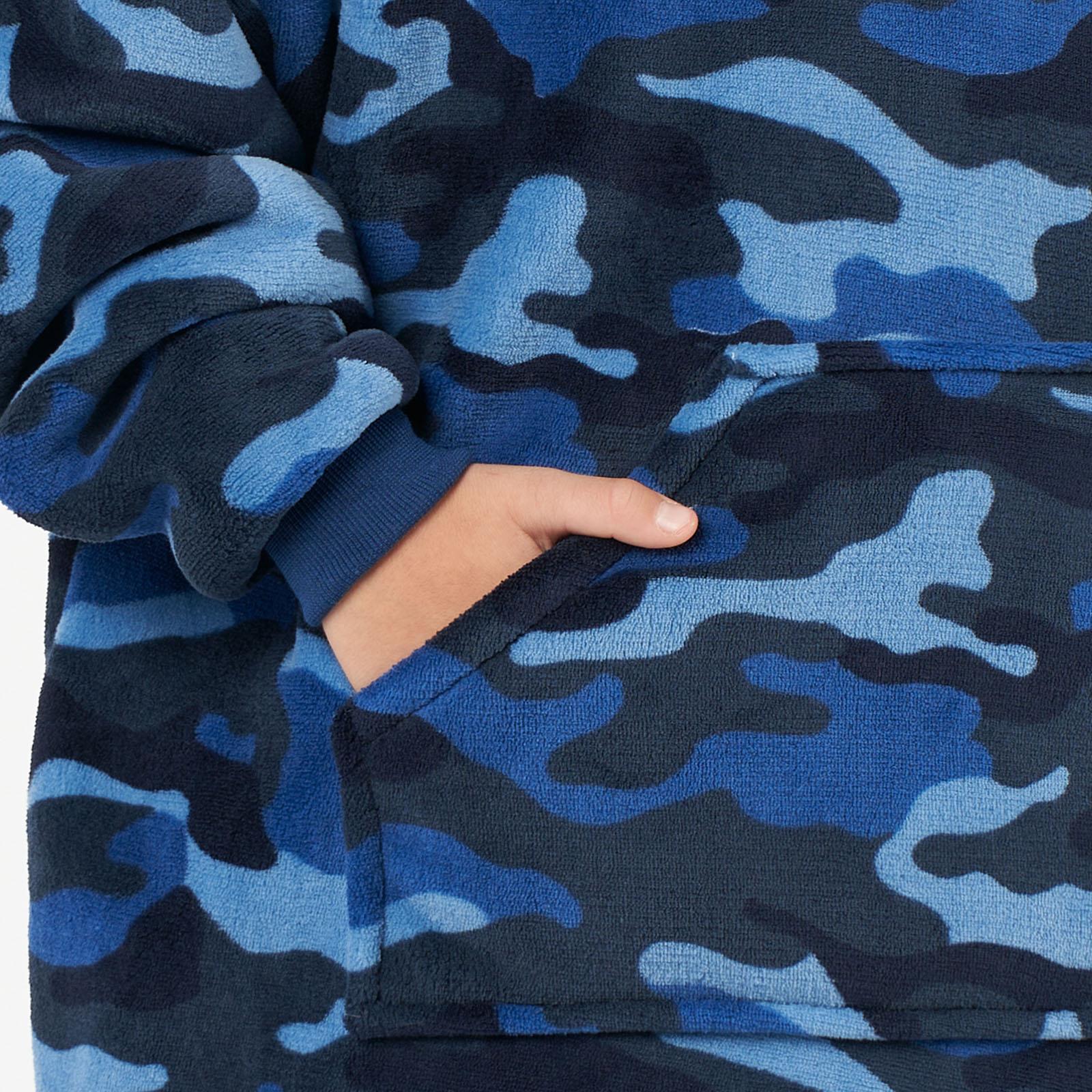 Kids Hoodie Blanket Oversized Sherpa Fleece Jumper Sweatshirt Soft Warm Throw - Picture 13 of 169