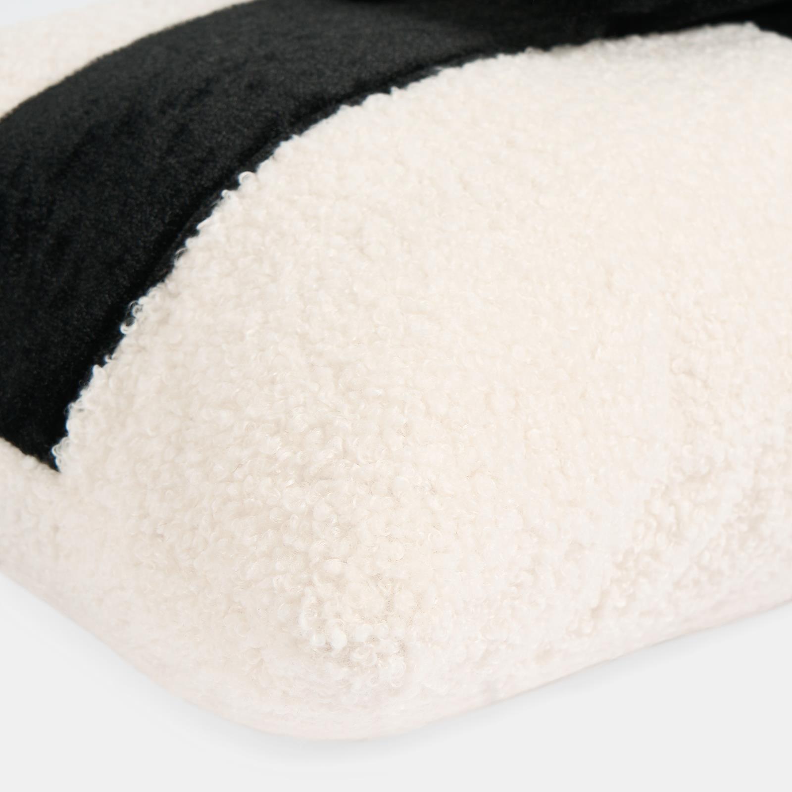OHS Bow Wrapped Cushion Boucle Gift Decorative Novelty Filled Scatter Pillow