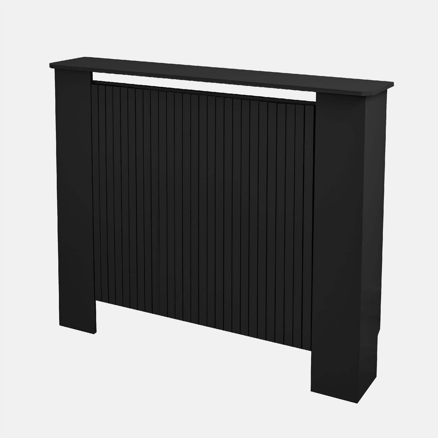 OHS Ribbed Radiator Cover Slatted Engineered Wood Side Board S M L Cabinet Shelf