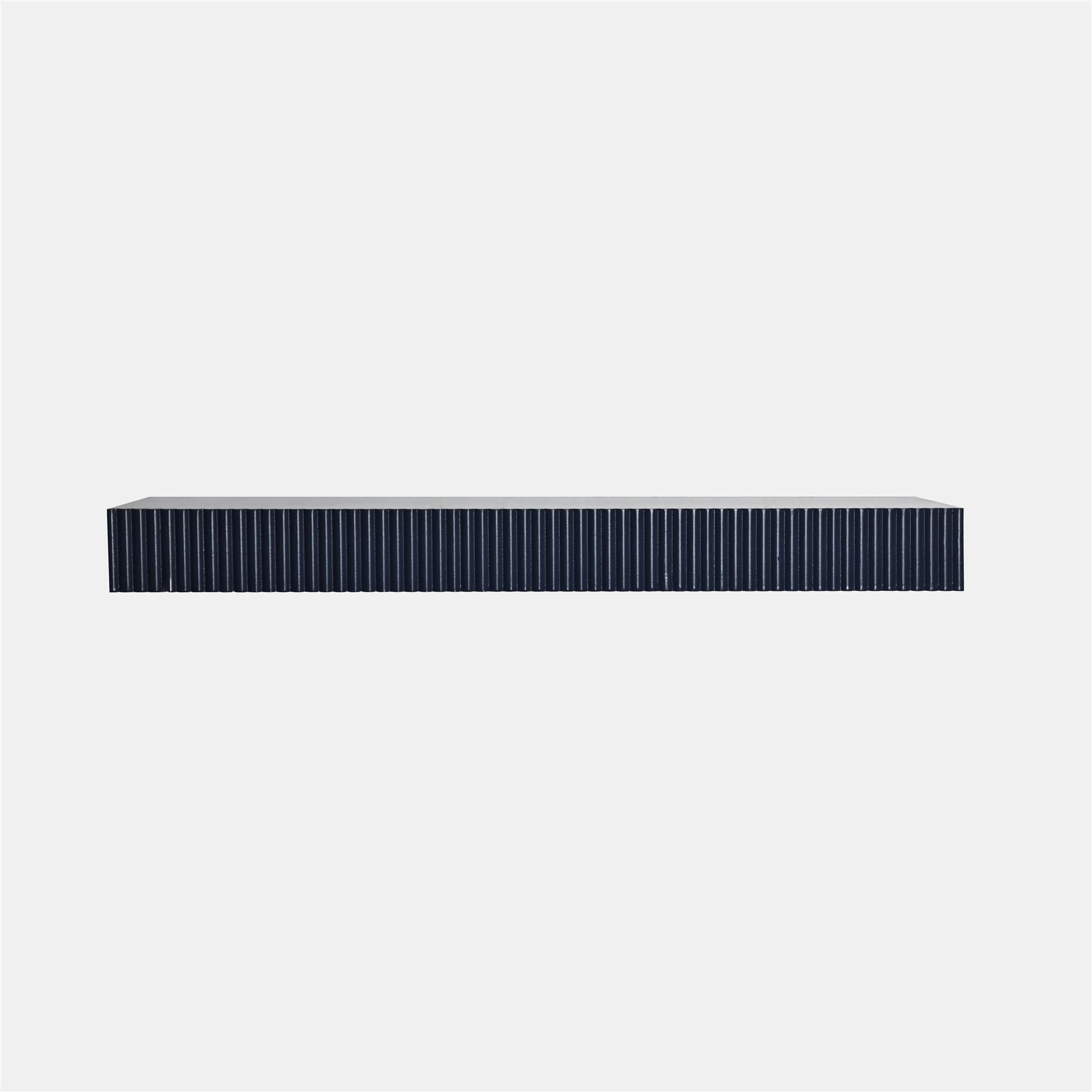 OHS Ribbed Floating Shelf Wall Storage Organiser Home Living Room Decor