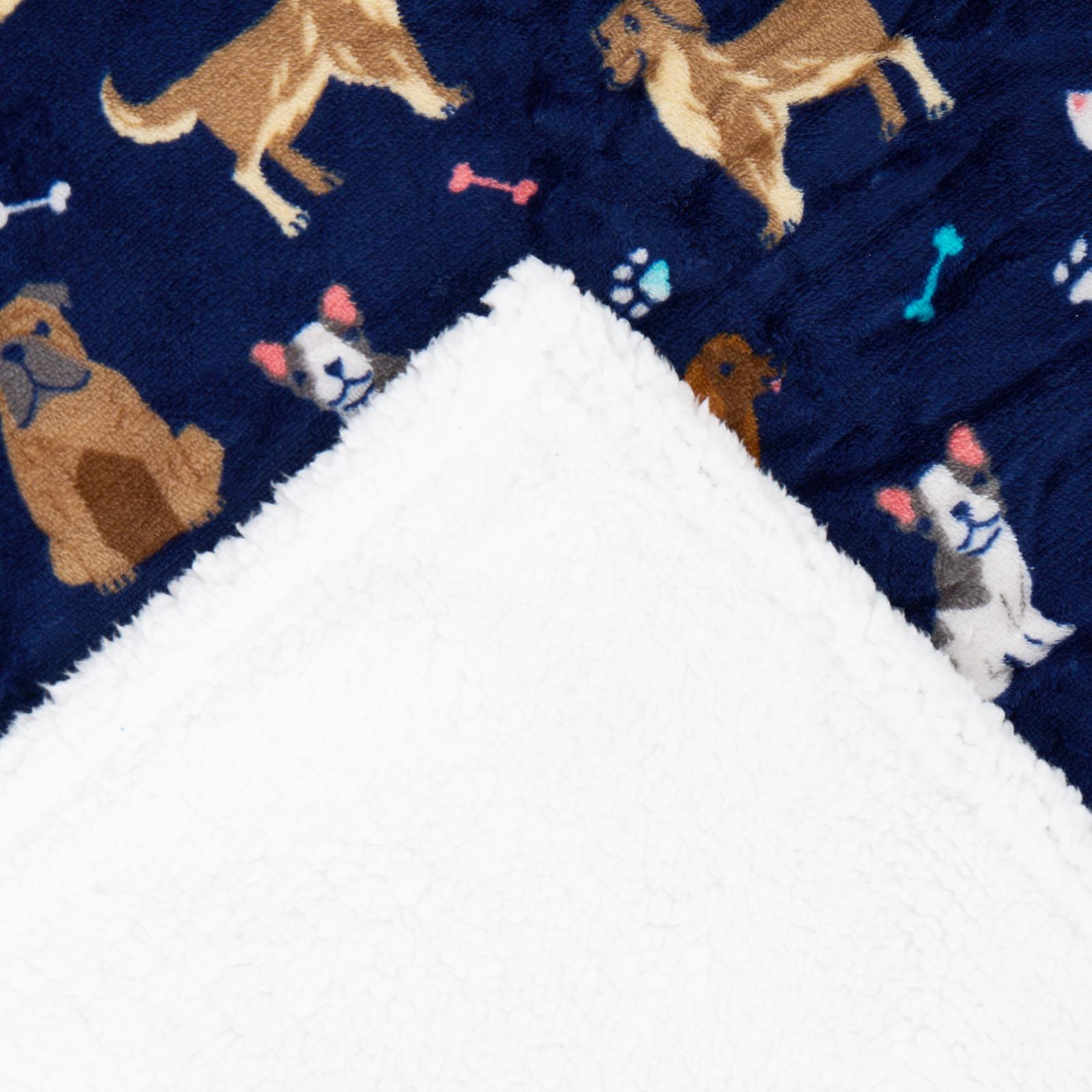 Pet Blanket Throw Sherpa Fleece Dog Cat Puppy Over Bed Chair Sofa Supersoft Warm