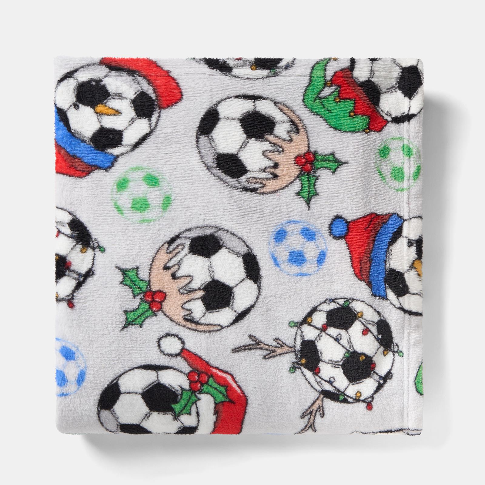 OHS Xmas Flannel Throw Kids Soft Fleece Travel Blanket Winter Thermal Bedspread