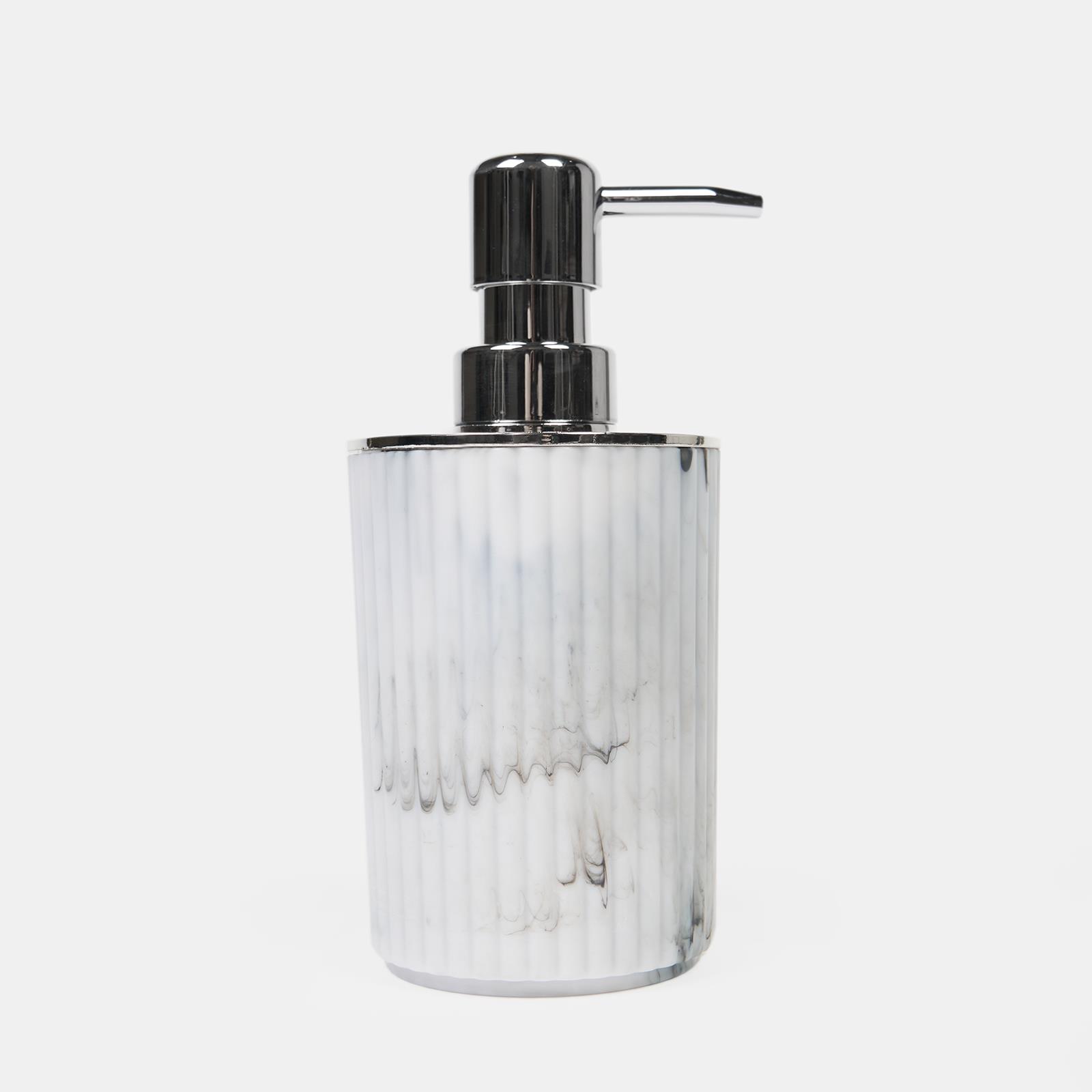 Bathroom Accessories 4 Piece Set Ribbed Soap Dispenser Holder Tumbler Toothbrush - Picture 10 of 20