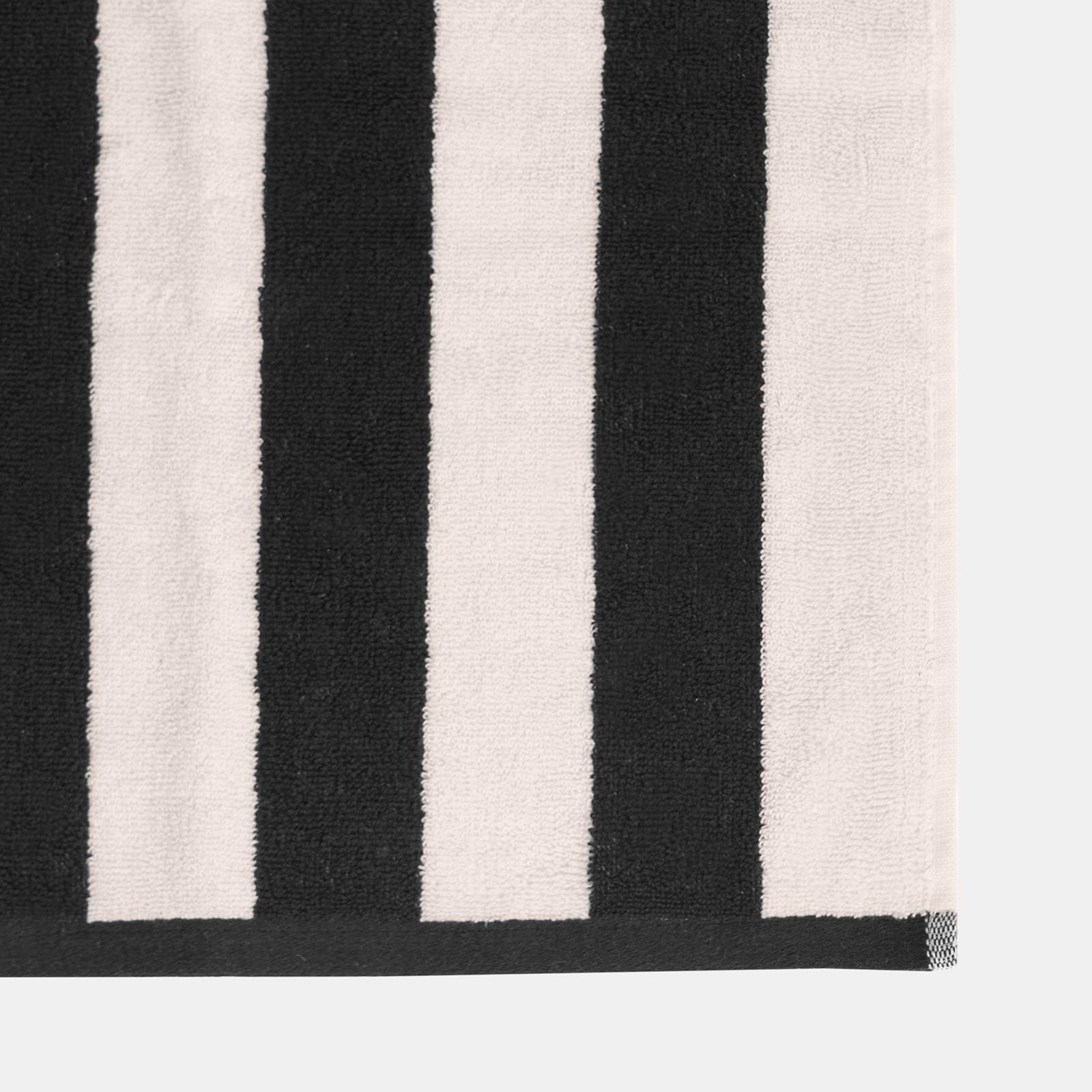 OHS Stripe 100% Cotton Bath Hand Towel Hotel Luxury Shower Soft Absorbent