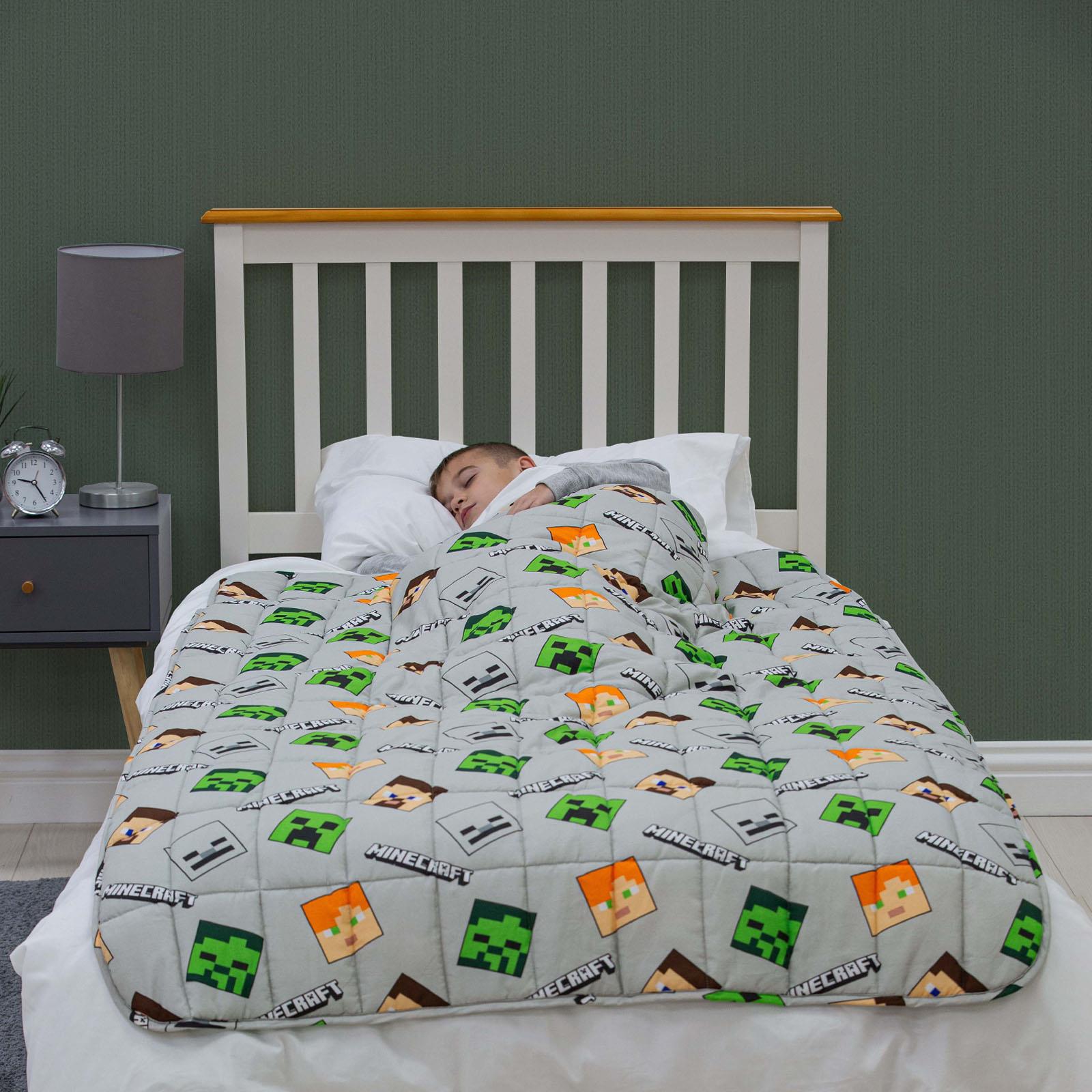 OHS Minecraft Kids Weighted Blanket Relief Sleep Throw - 100 x 150cm - 3kg