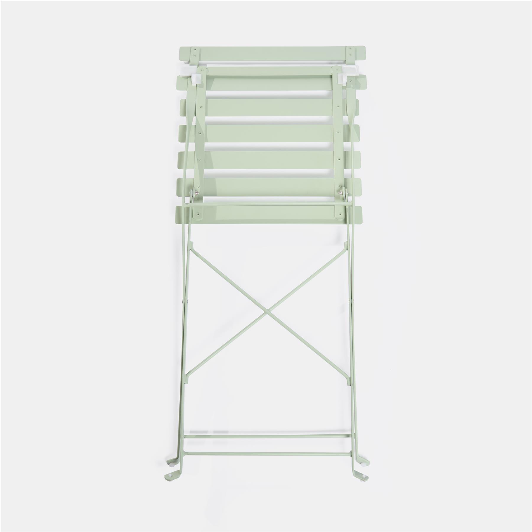 Outdoor Garden Furniture Patio Balcony Bistro Set Metal Table Chair Folding 3 PC - Picture 25 of 31