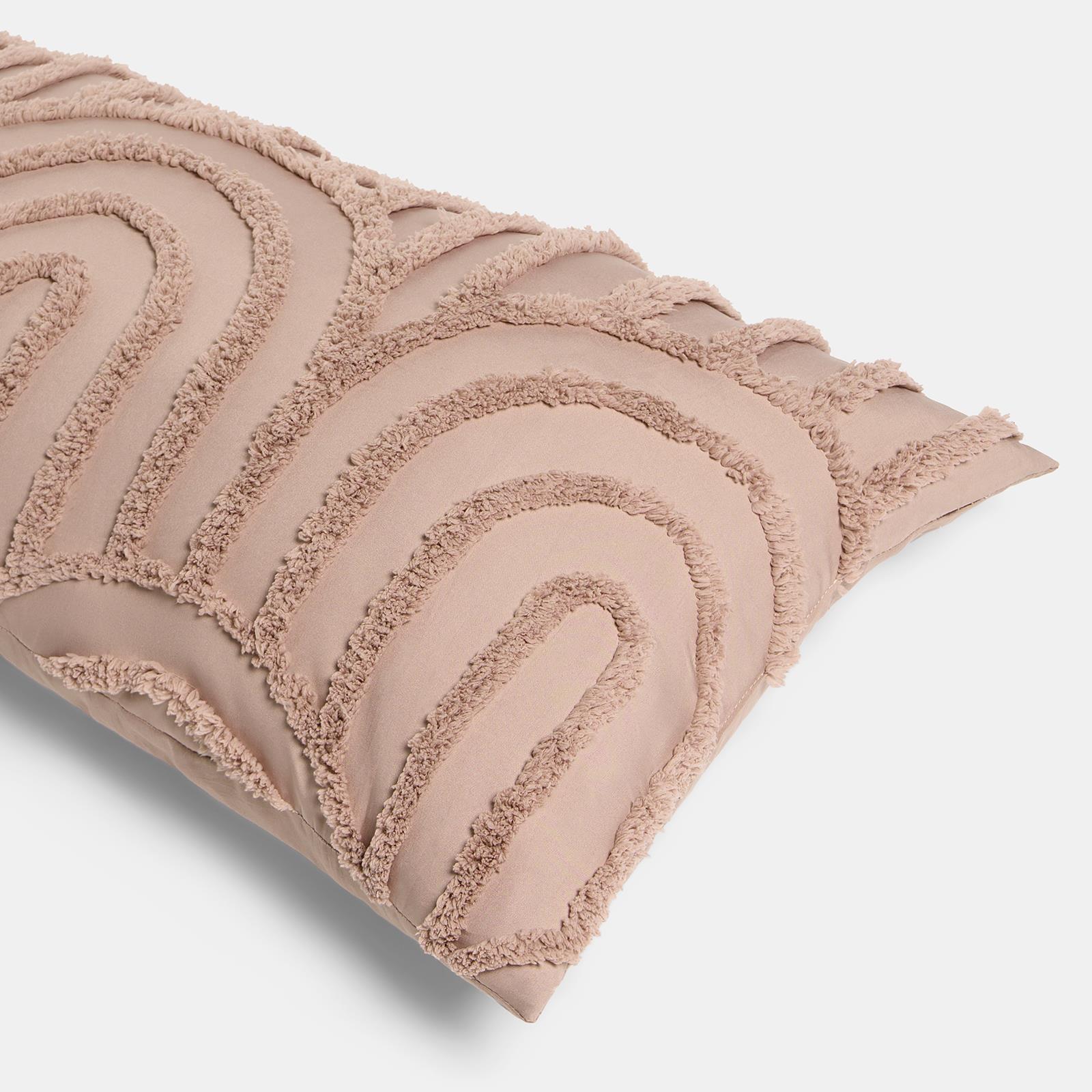 OHS Tufted Arches Bolster Cushion Fleece Soft Maternity Support Filled Pillow