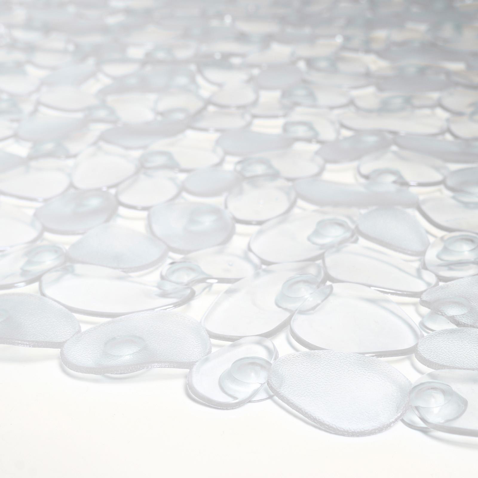 OHS PVC Bath Mat Clear Non Slip Quick Dry Anti Mould Bathroom Shower Rug
