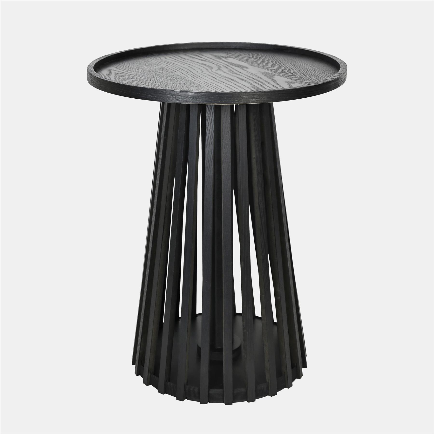 OHS Ivy Side Table Slatted Engineered Wood Living Room Bedroom Bedside