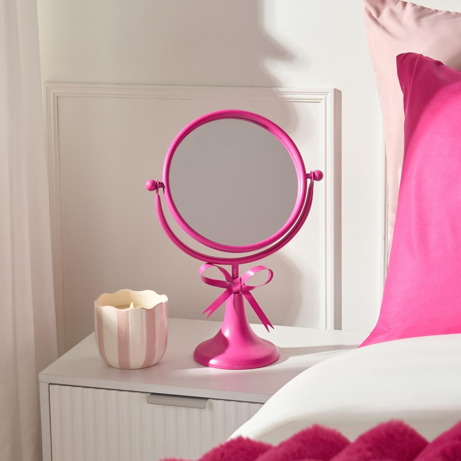OHS Bow Swing Mirror Countertop Free Standing Pedestal Vanity Mirrors