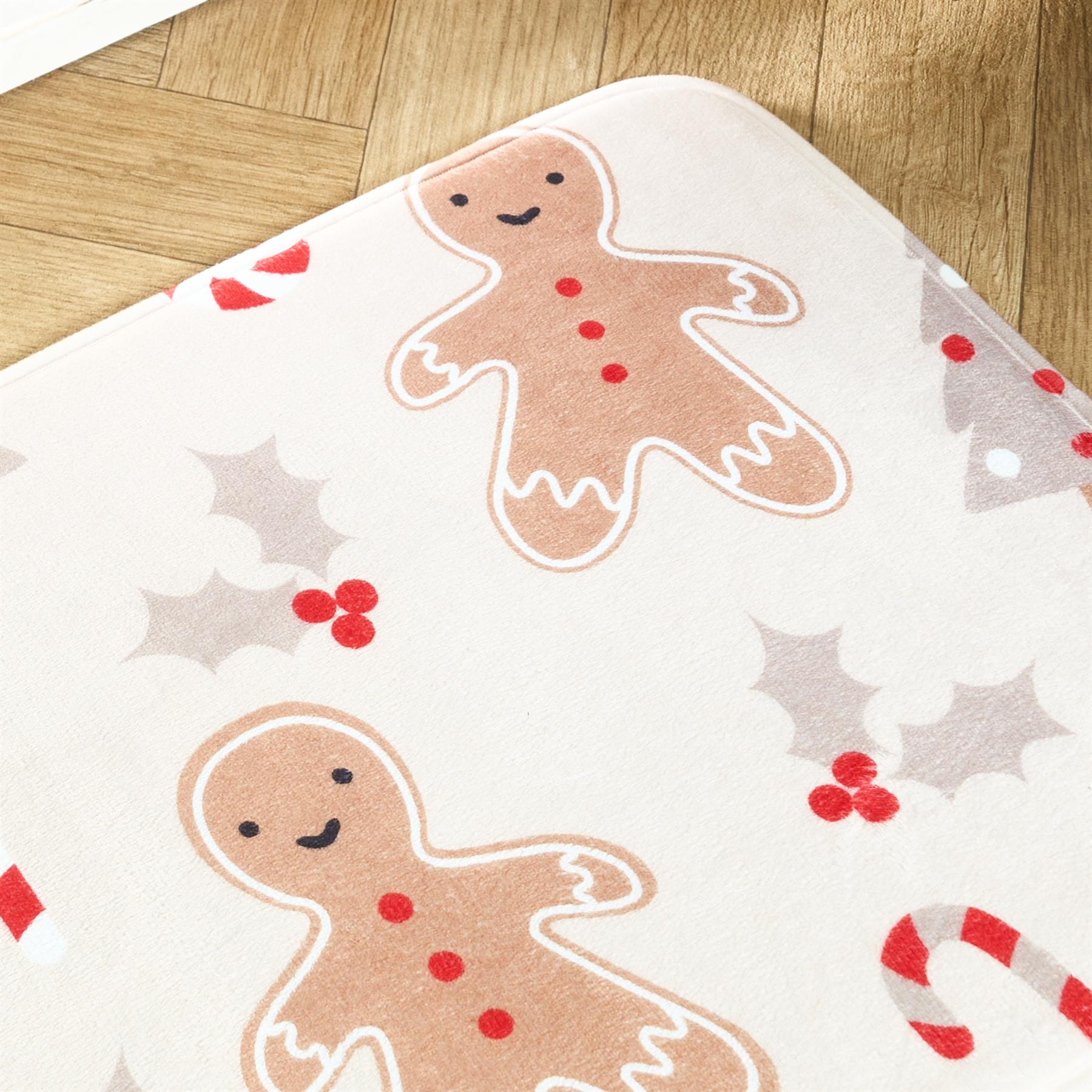 OHS Print Doormat Runner Xmas Festive Decorative Hallway Rug Kitchen Floor Mat