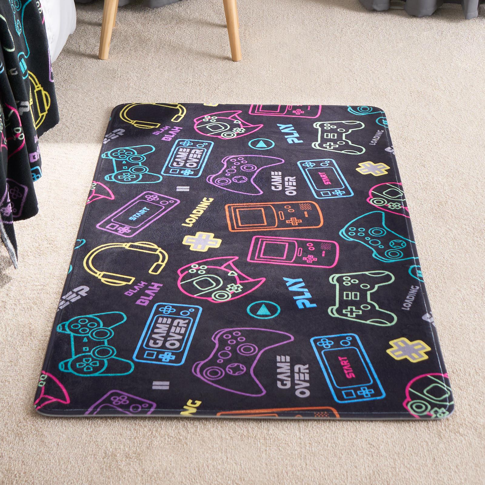 Kids Rug Supersoft Washable Gaming Rugs Bedroom Living Room Non Slip Carpet Mat