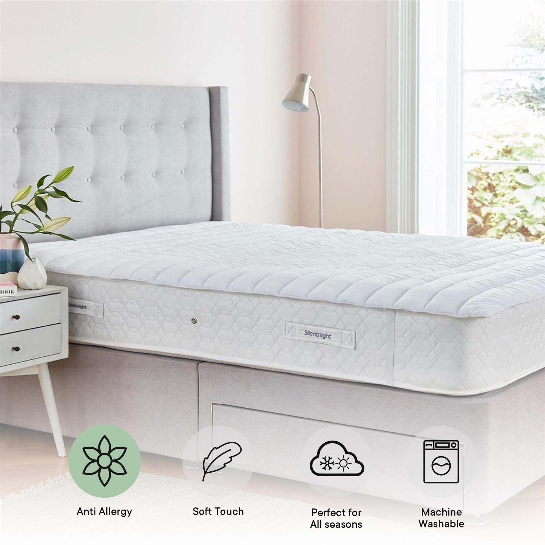 OHS Mattress Topper Thick Deep Anti Allergy Luxury Soft Touch Hotel Quality UK