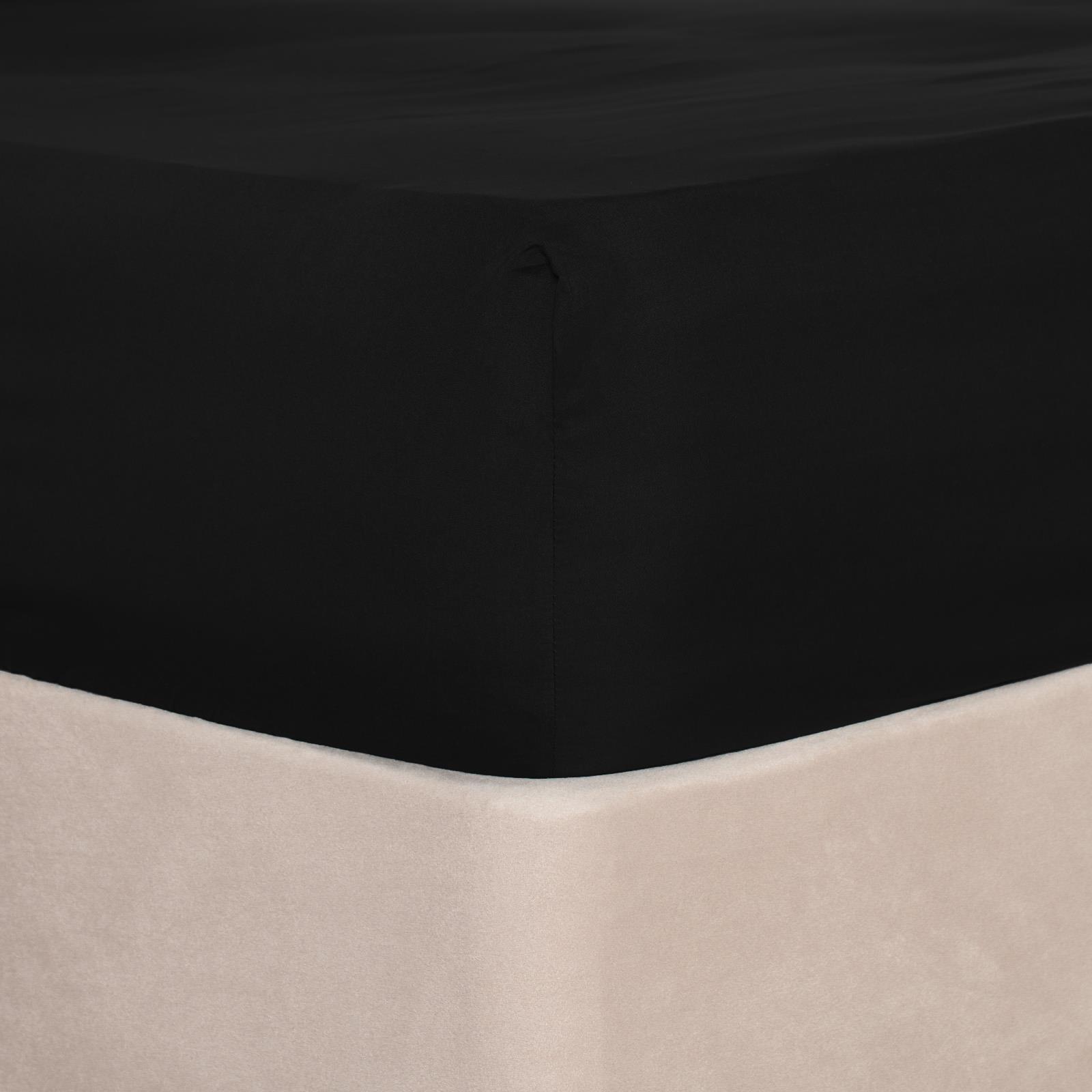OHS Luxury 100% Cotton Deep Fitted Sheet Full Bedding Single Double King