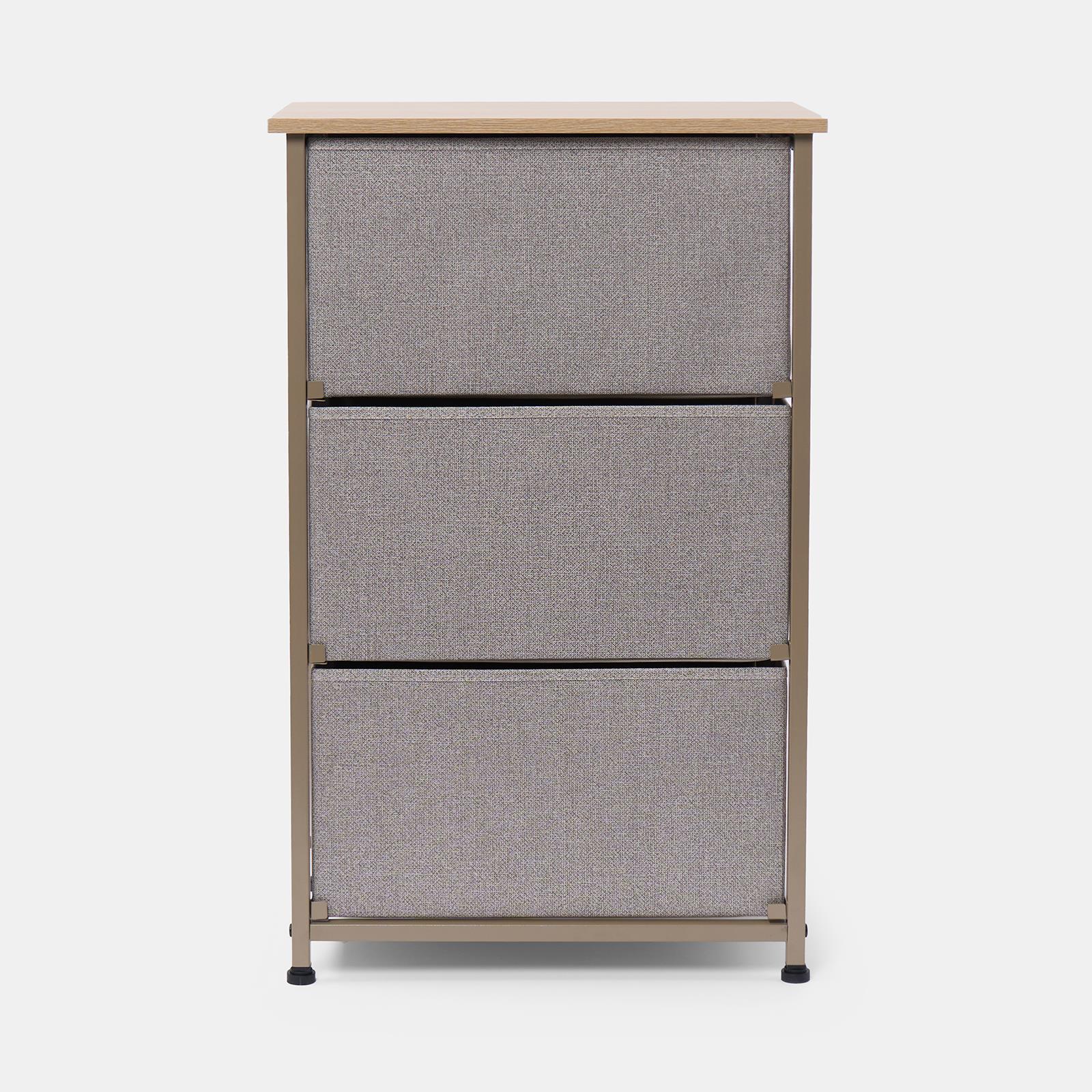 Fabric Cabinet Bedside 2/3/4 Drawers Storage Unit Clothes Shoes Home Organiser - Picture 44 of 94
