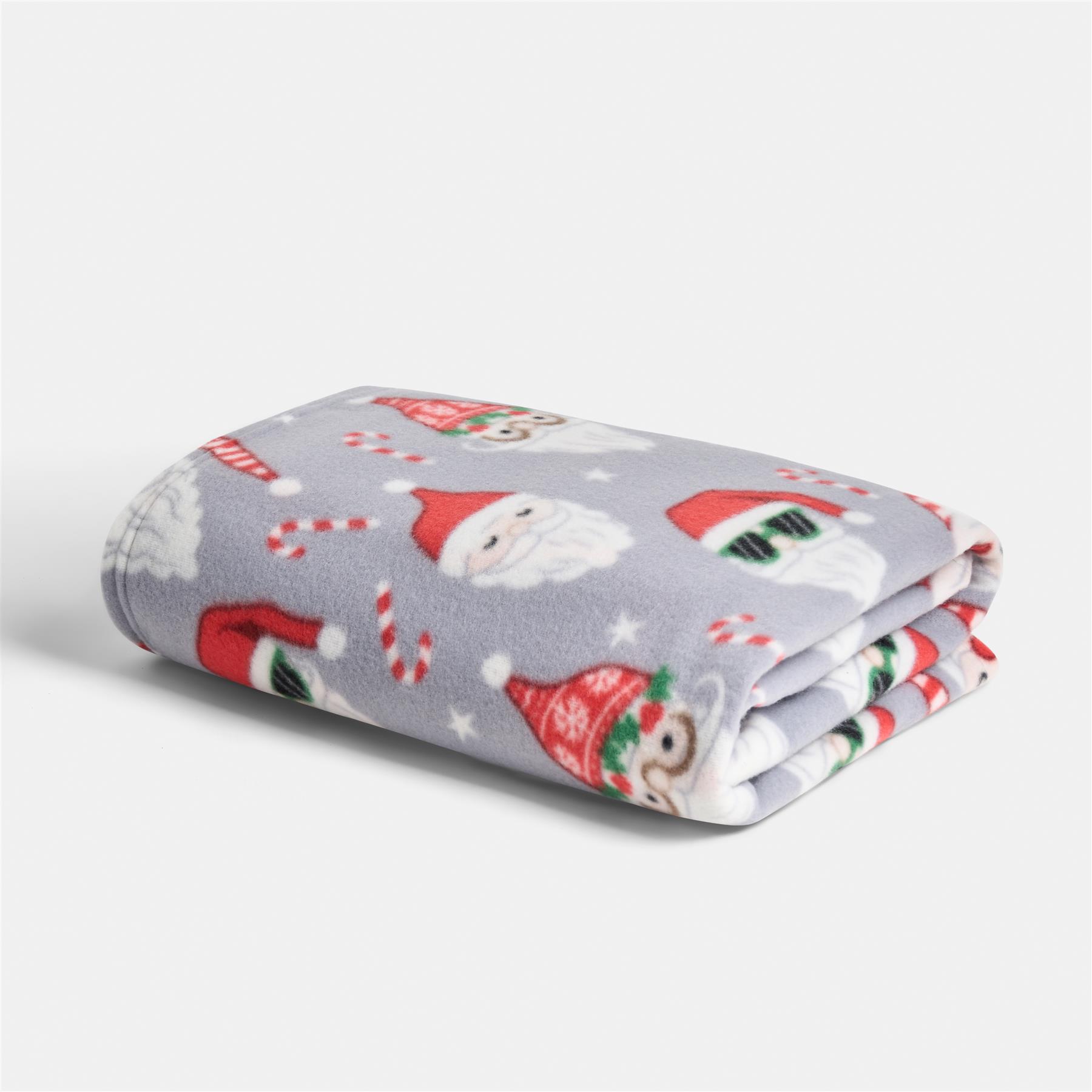 OHS Christmas Throw Soft Polar Fleece Novelty Xmas Blanket Thermal Bedspread