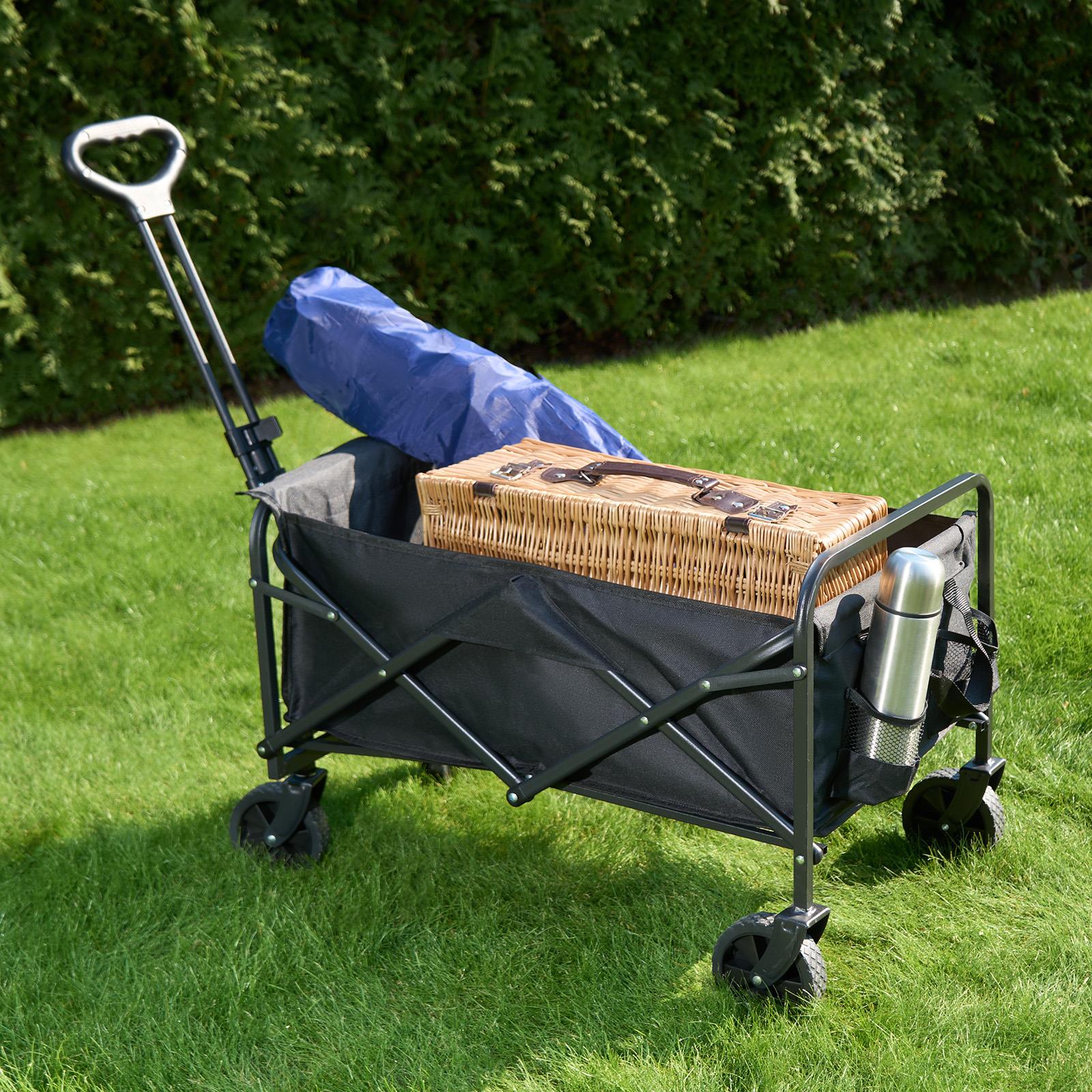 Trolley Cart Outdoor Garden Foldable Camping Wagon Truck Fishing Storage