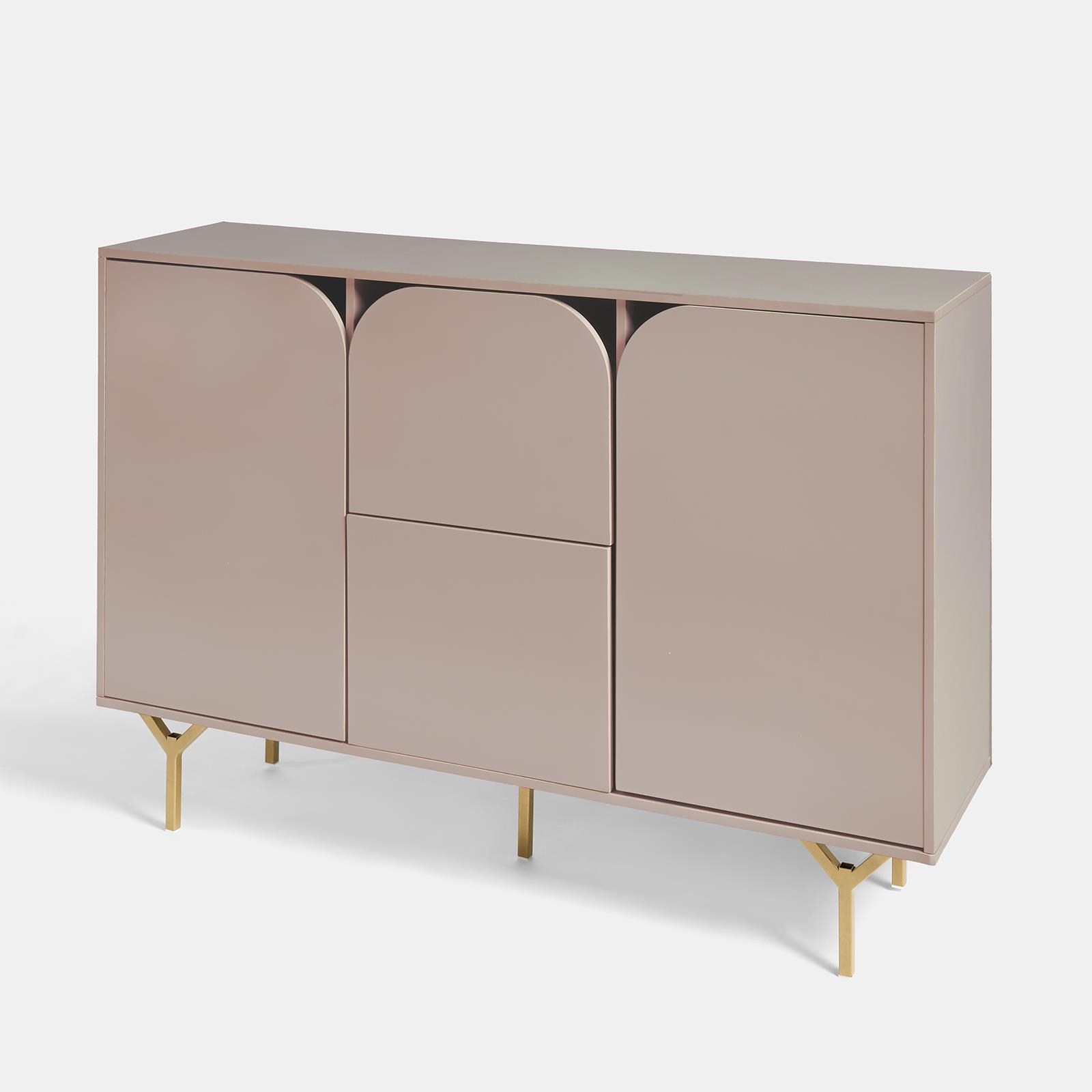 OHS Curved Look Sideboard Display Unit Buffet Cabinet Sideboard Cupboard Storage