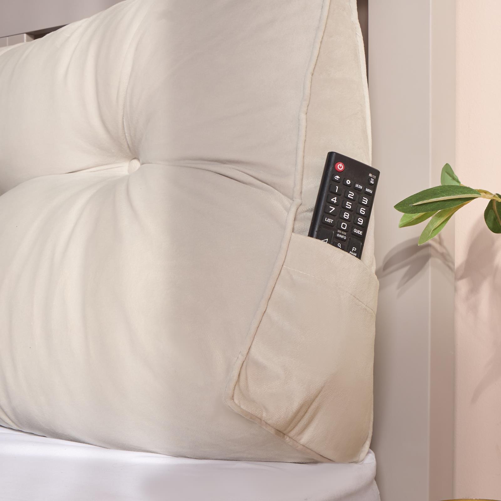 OHS Plain Headboard Bed Wedge Pillow Lumbar Backrest Support Cushion