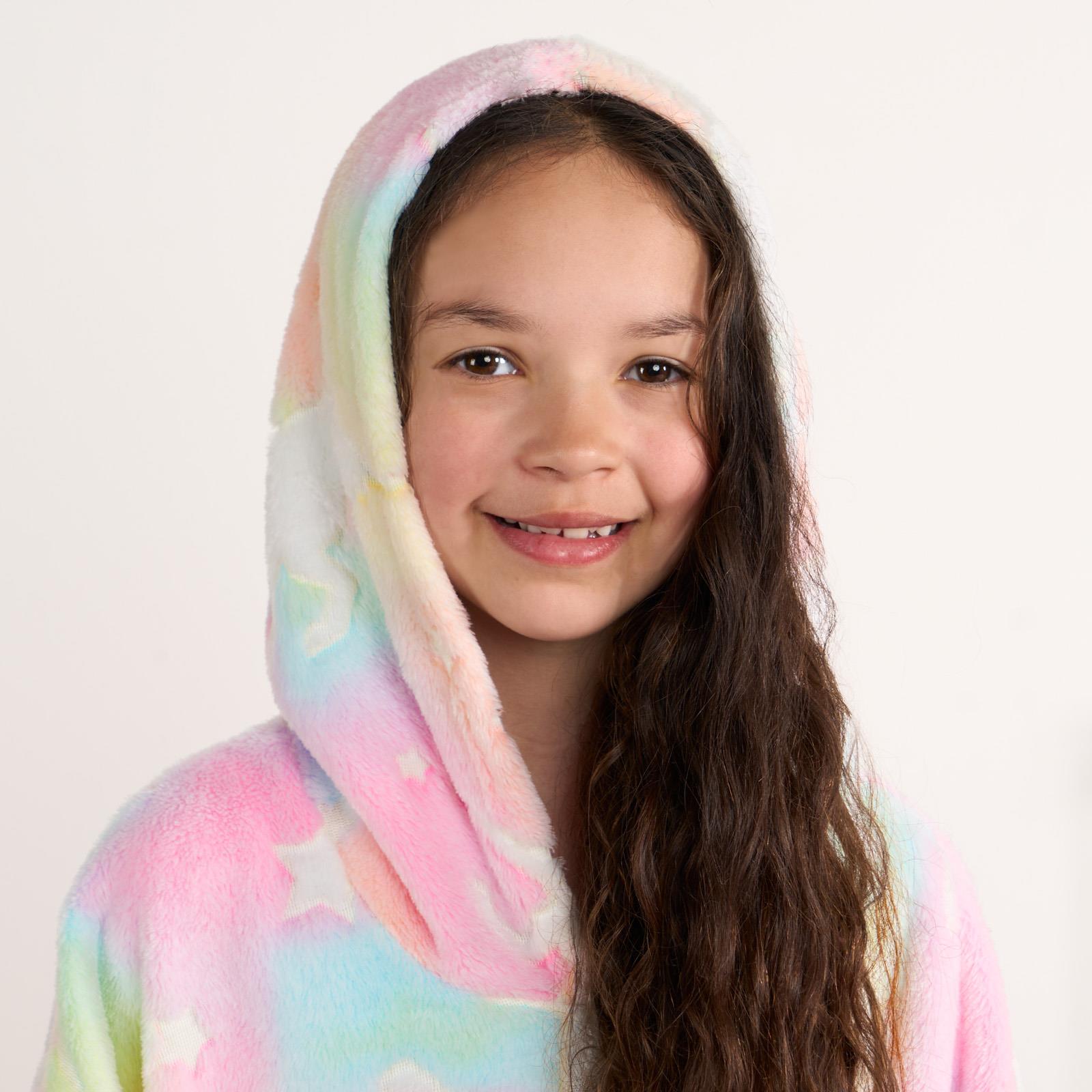 Kids Hoodie Blanket Oversized Sherpa Fleece Jumper Sweatshirt Soft Warm Throw - Picture 159 of 169