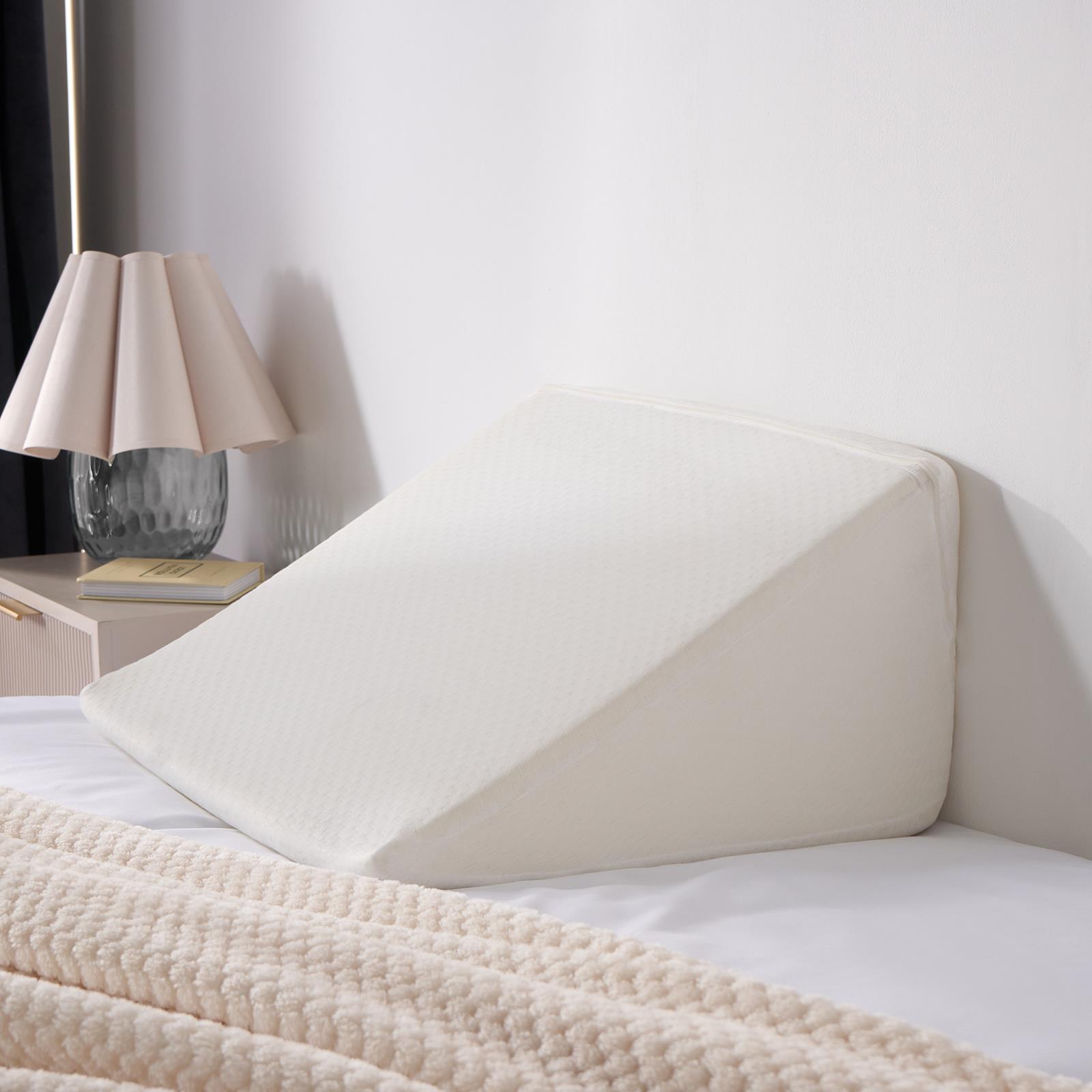 Bed Wedge Pillow Back Support Cushion Memory Foam Acid Reflux Removable Cover