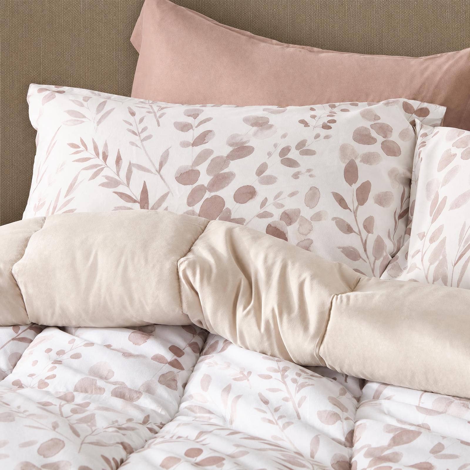 OHS Coverless Duvet & Pillowcase 10.5 Tog Floral Print Bedding Set Easy Care