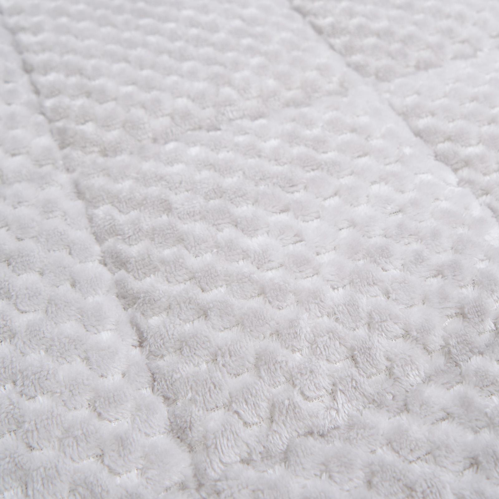OHS Waffle Fleece Weighted Blanket Sleep Therapy Anxiety Super Soft Bed Throw