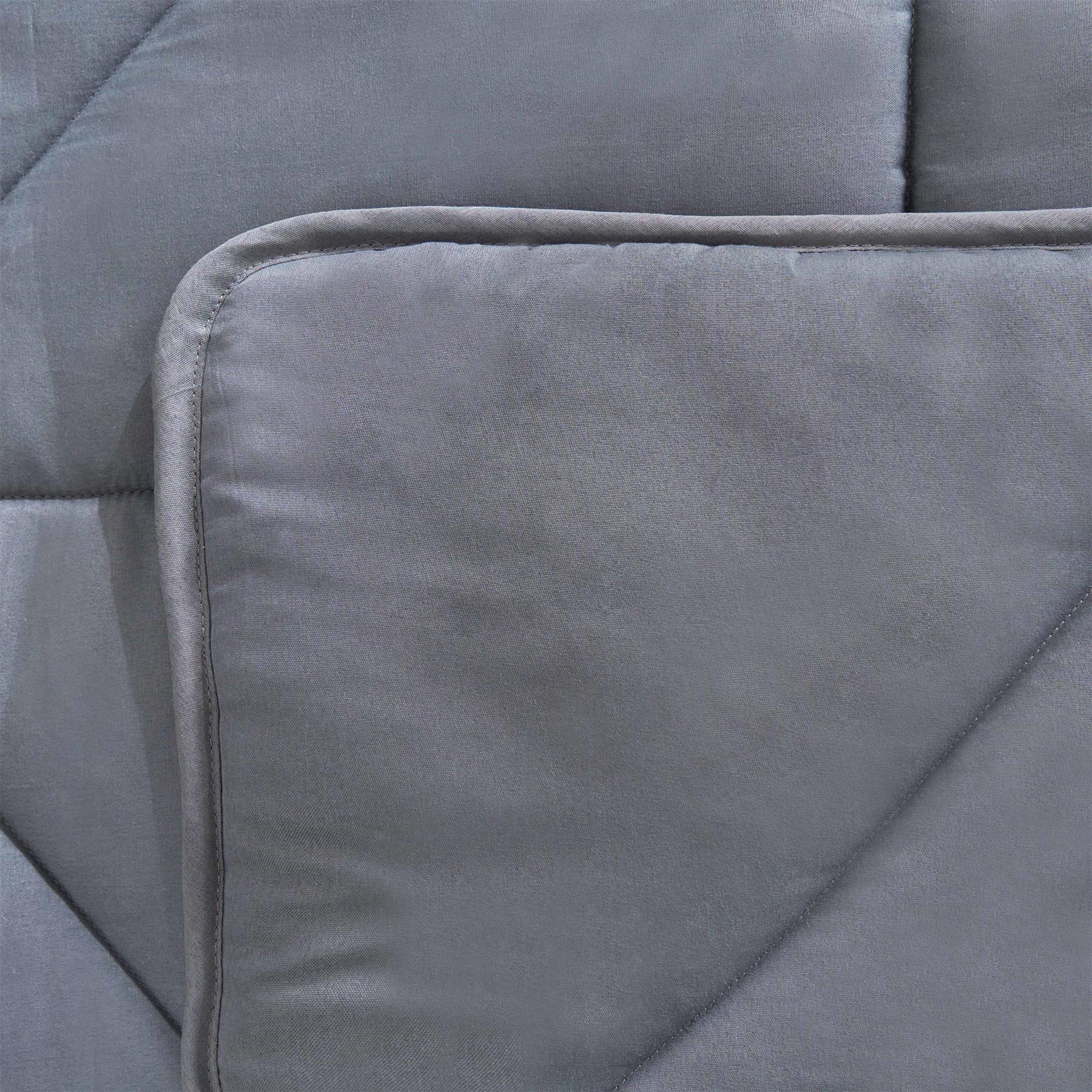 Coverless Duvet Geo Quilted 7.5 TOG Bedding Pillowcase Bed Set Double King Size - Picture 12 of 22