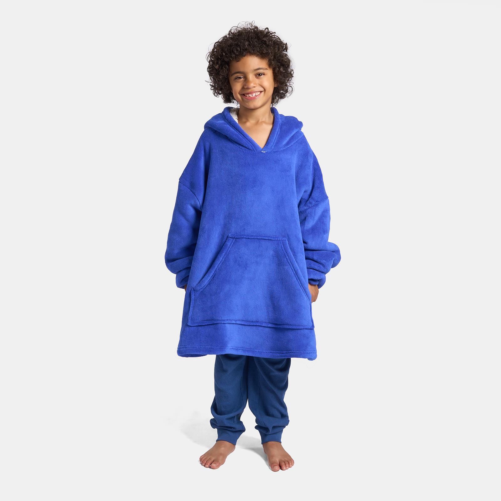 OHS Kids Hoodie Blanket Oversized Ultra Plush Soft Sherpa Wearable Sweatshirt