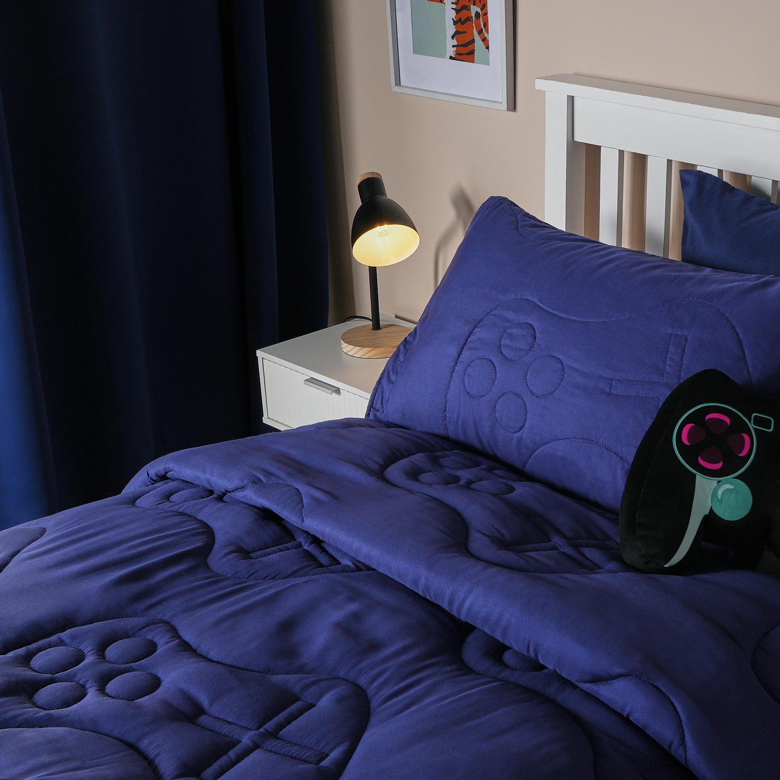 OHS Gaming Duvet Coverless Quilted 7.5 TOG Bedding Cover Pillowcase Set Embossed