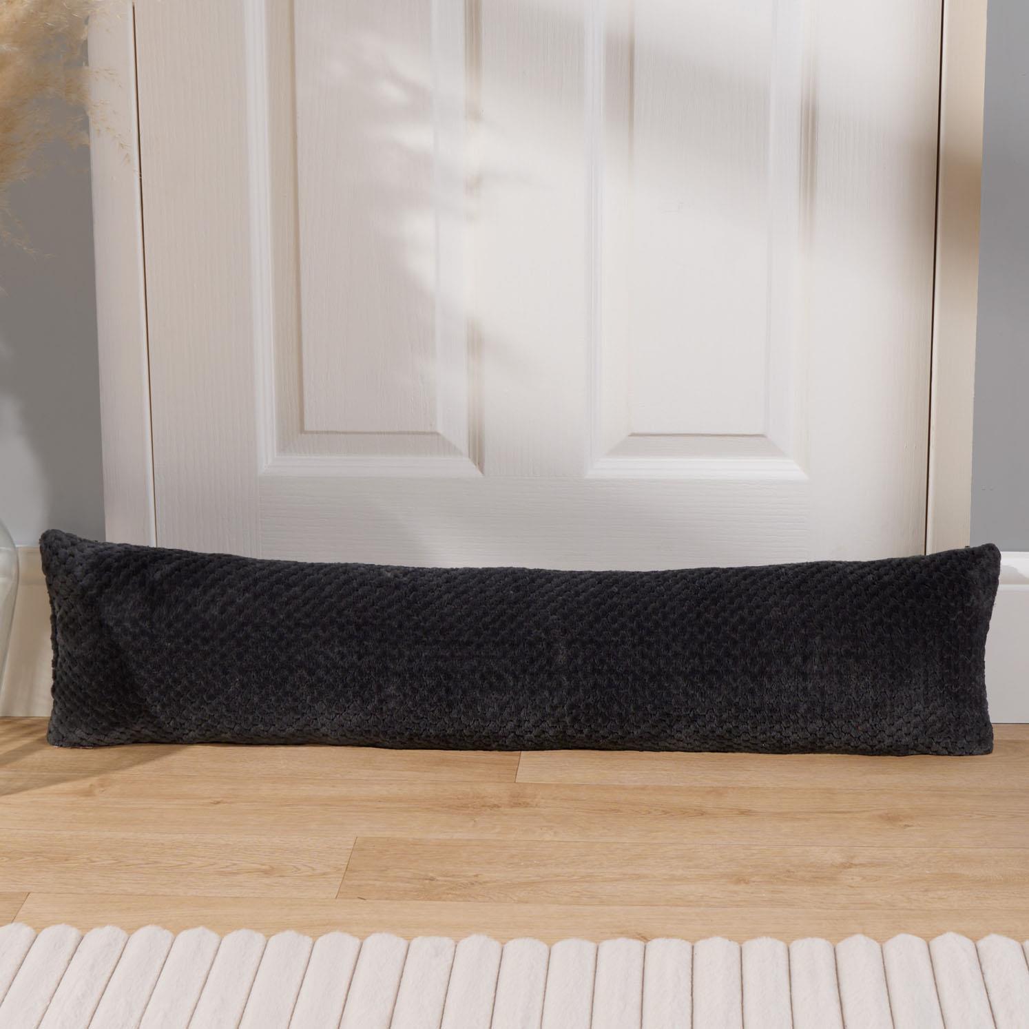 Fabric Door Draught Excluder Weather Seal Waffle Fleece Window Draft Insulation