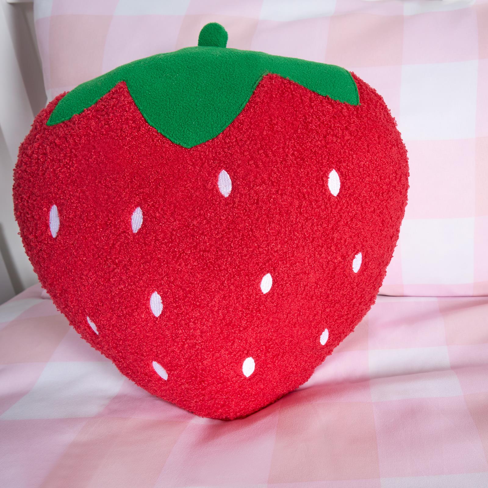 Strawberry Filled Cushion Bedroom Decorative Scatter Chair Sofa Modern Pillow