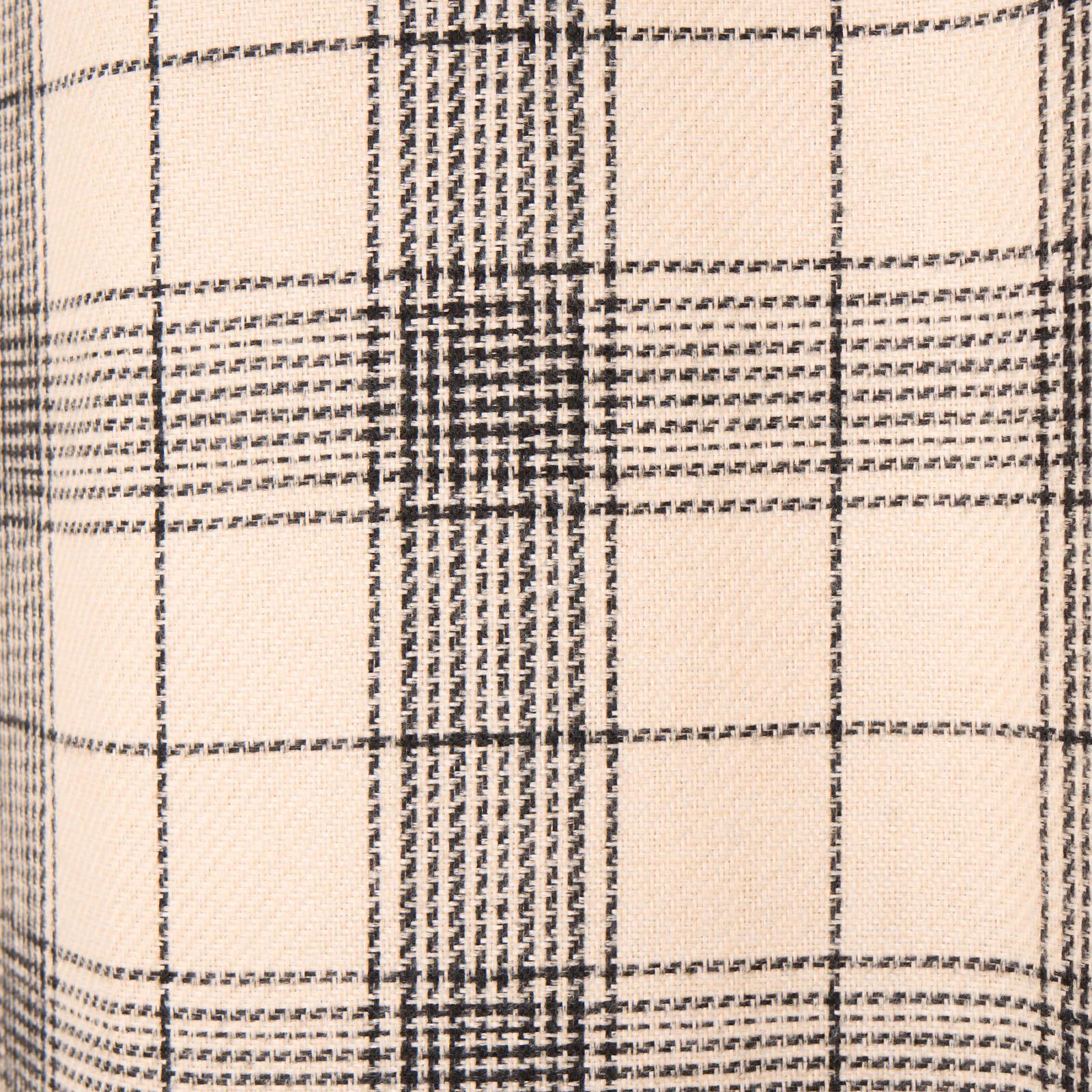 OHS Check Eyelet Curtains Pair Thermal Ring Top Textured Woven Ready Made