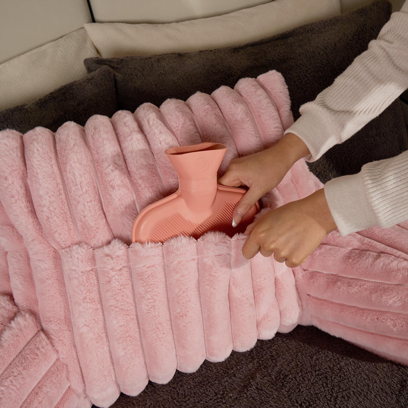 OHS Reading Cuddle Cushion Fleece Heatable Pillow Arms Chair Back Support