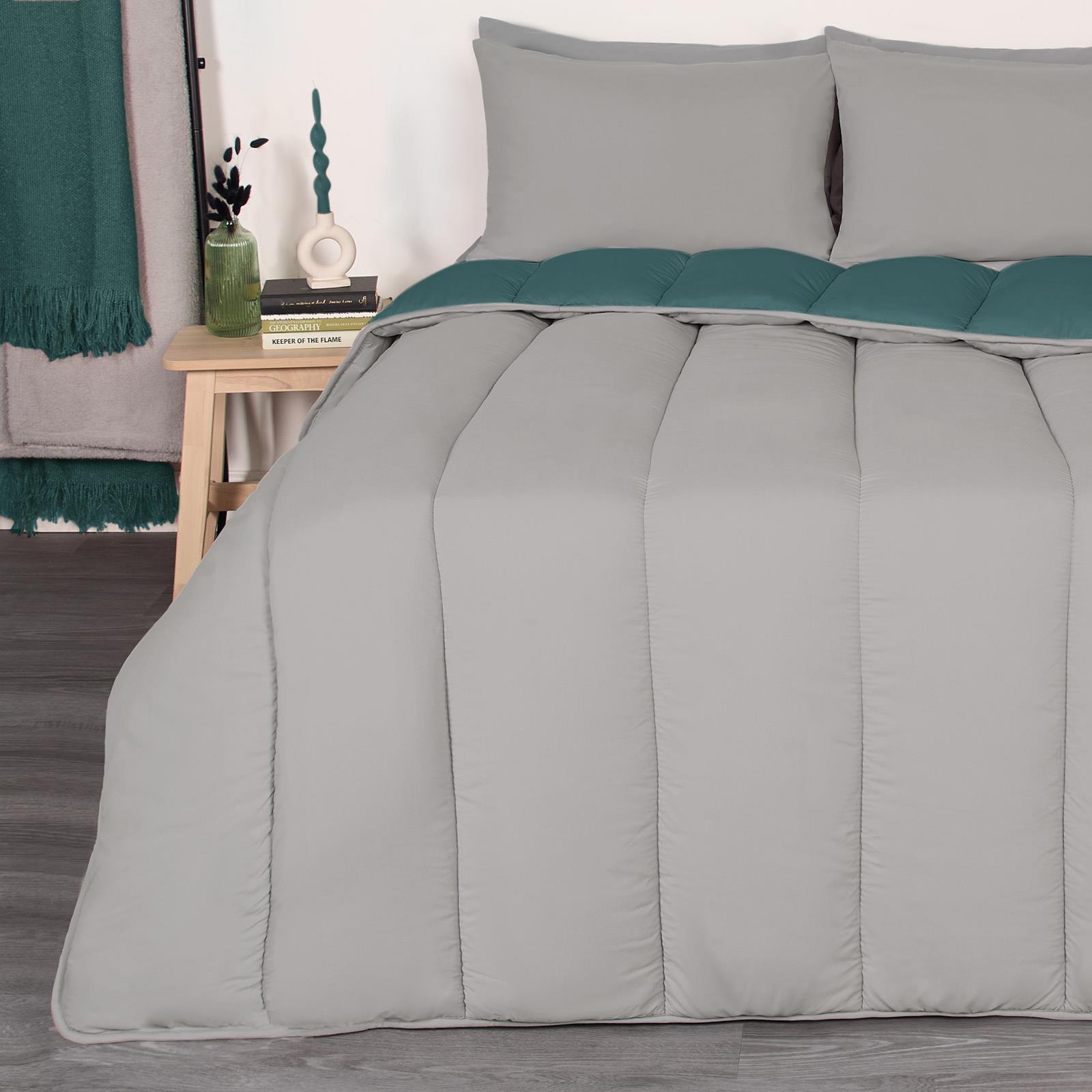 OHS Coverless 10.5 TOG Soft Duvet Pillowcase Quilted Bedding Set Single Double - Picture 104 of 107