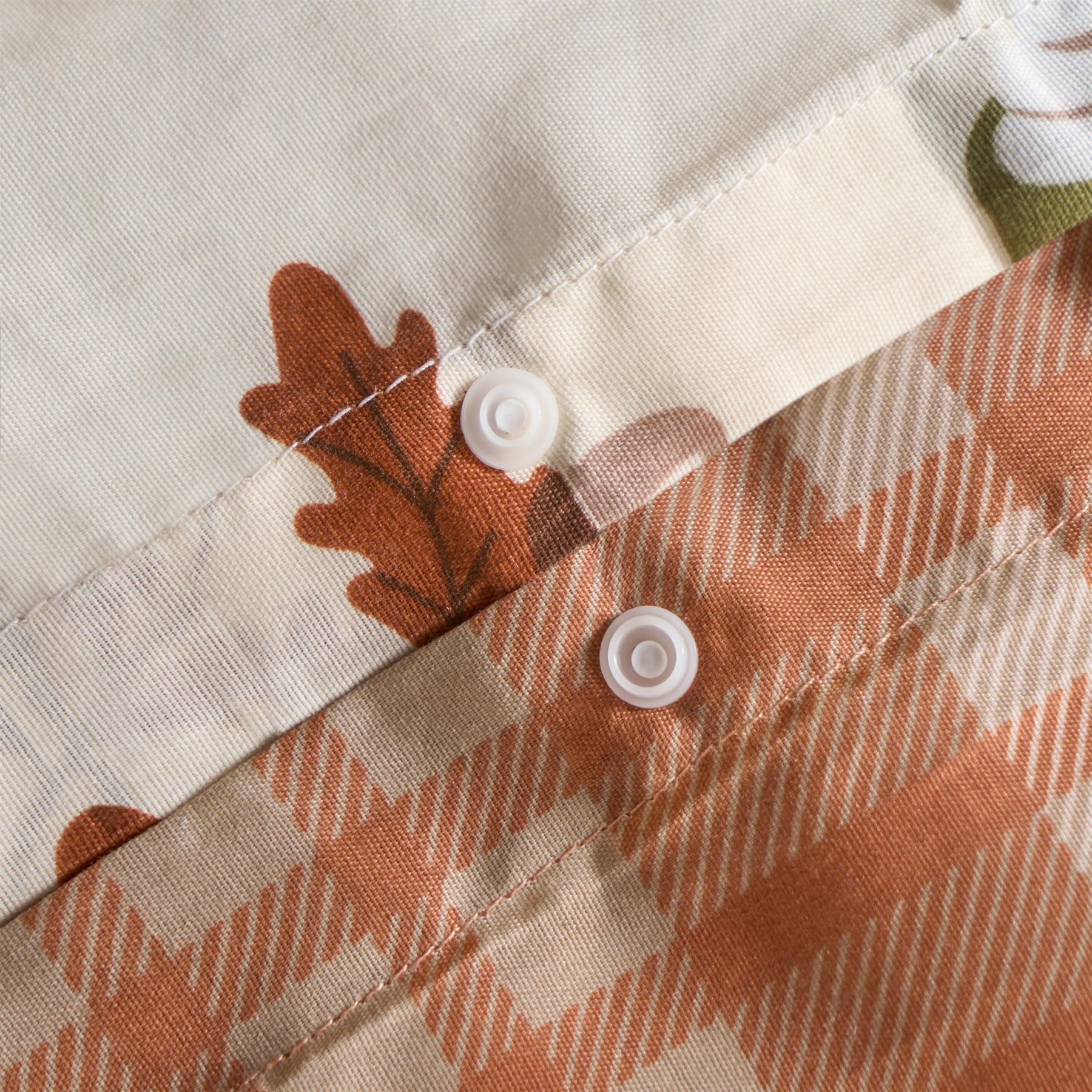 OHS Autumn Gonk Bedding Set Reversible Microfibre Duvet Cover with Pillowcase